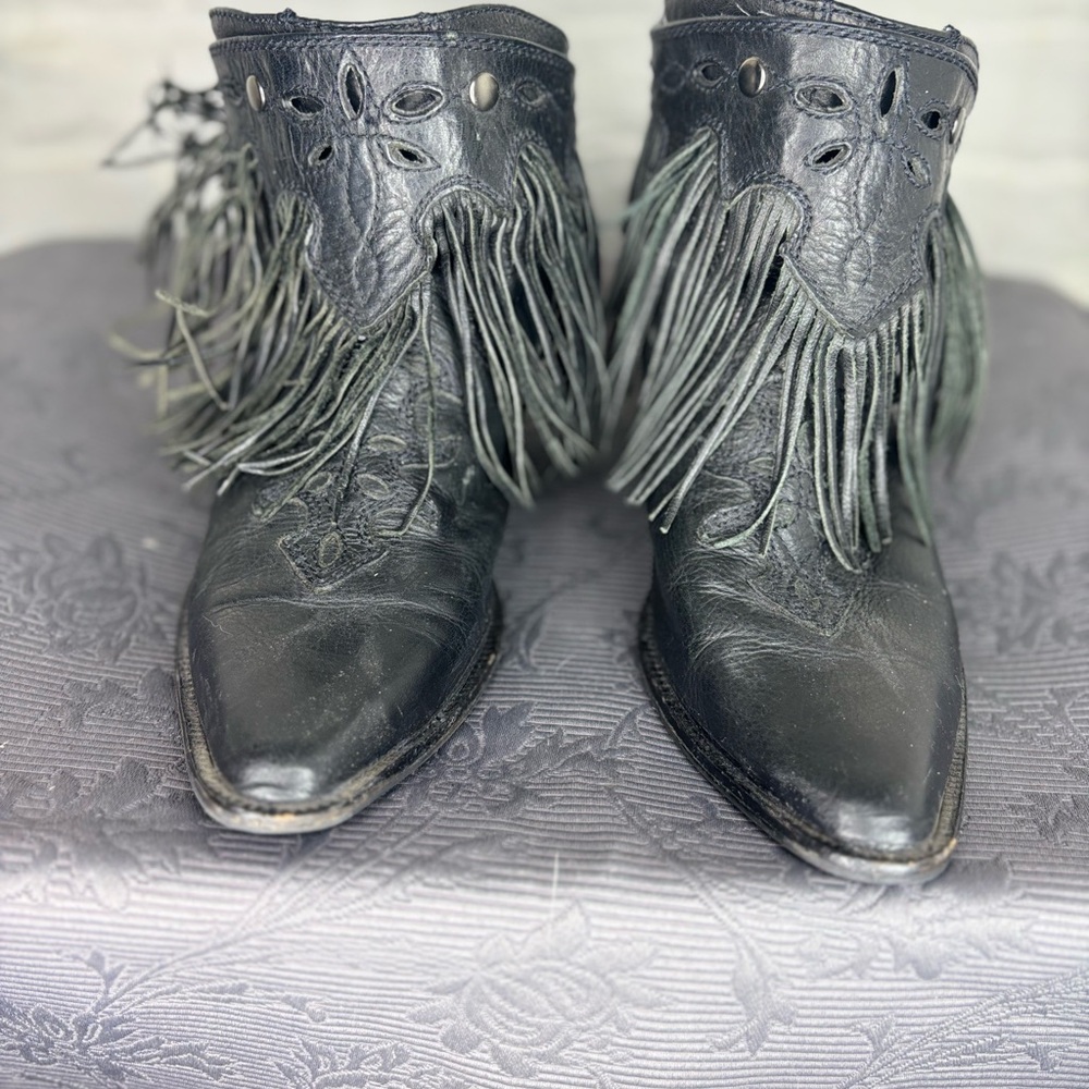 Diesel Black Leather Boots